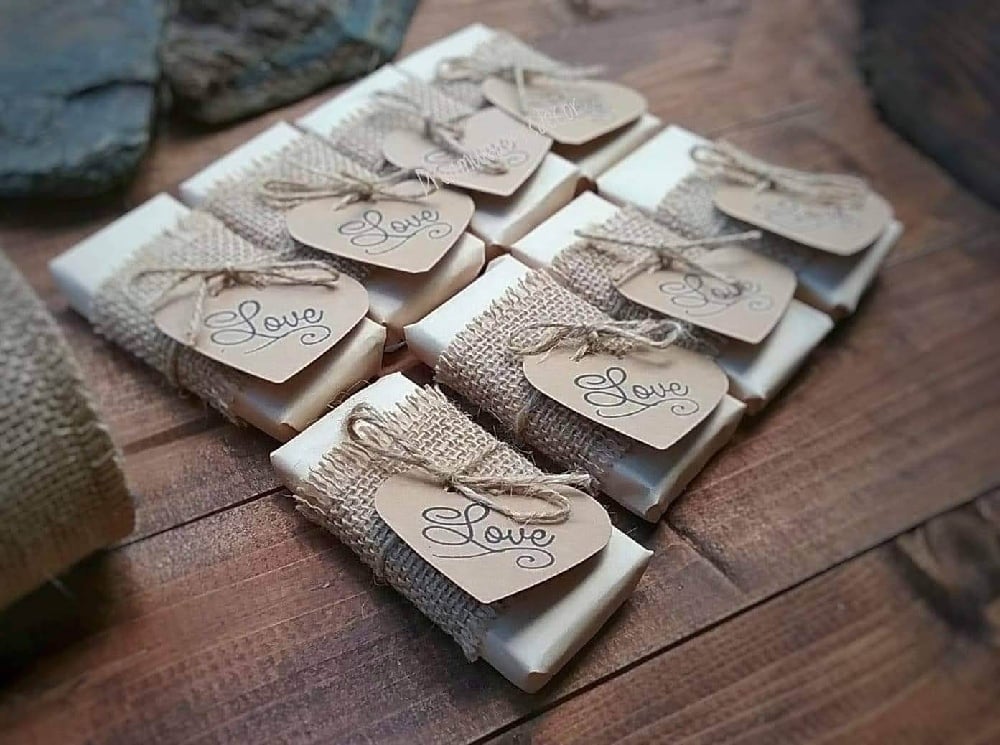 Image of Organic Mini Soap gifts, wedding favors