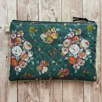 Image 9 of "Golden Hour” Mini OR Medium Quilted Zipper Bag