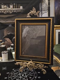 Image 1 of Large Black and Gold Framed Web 