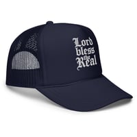 Image 8 of Trubledera Lord Bless The Real Foam trucker hat