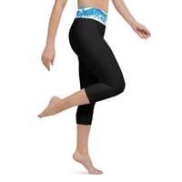 Image 4 of Ocean Waves Capri Leggings 