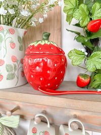 Image 1 of Strawberry Pot with Spoon