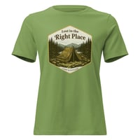 Image 7 of Women's Relaxed T-Shirt, Lost in the Right Place T-Shirt | Camping Explore Outdoor Graphic Tee
