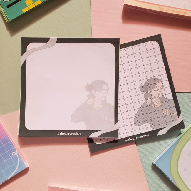 characters memo pad