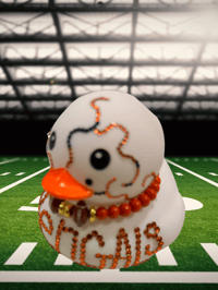 Image 1 of Ms.Elaine Designer Bengals Rubber Duck