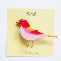 Image 3 of Colourful bird brooch