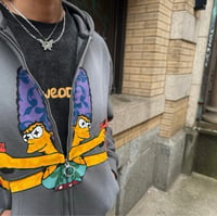 Image 4 of Twin Marge Zip Up Hoodie.            