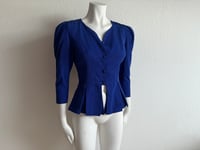 Image 4 of Parisian Brand Blue Peplum Jacket