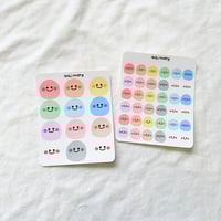 Image 1 of Rainbow blob stickers