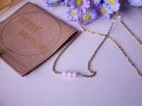 Image 3 of Stainless Steel & Swarvoski Bar Necklace
