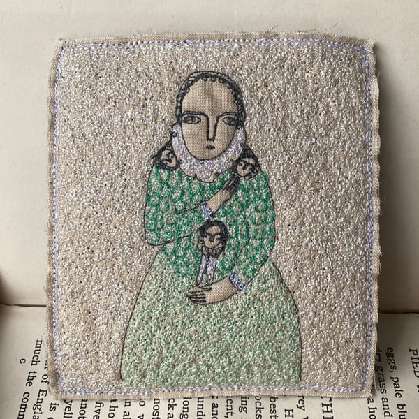 Image of ARCHIVE SALE portrait of a figure in pale green 