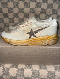 Image 3 of Golden Goose Running Sole Blue/Tan with Studs 
