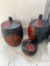 Image 1 of BOUSSO LEATHER BASKETS