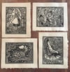 Alice In Wonderland Block Print Set