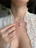 Pendentif saphir et argent massif, années 70