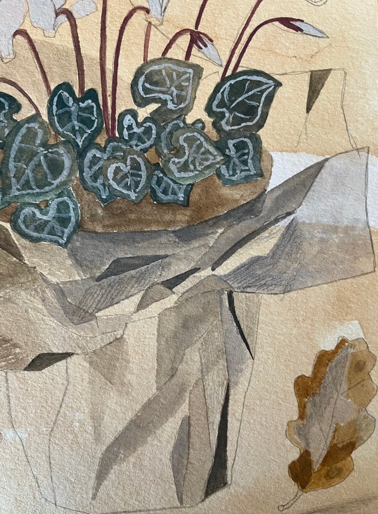 Image of Cyclamen and oak 