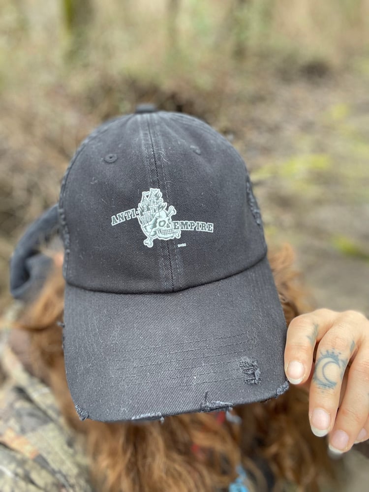 Image of anti empire distressed hat