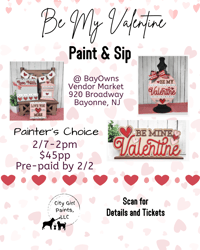 Be My Valentine Paint & Sip