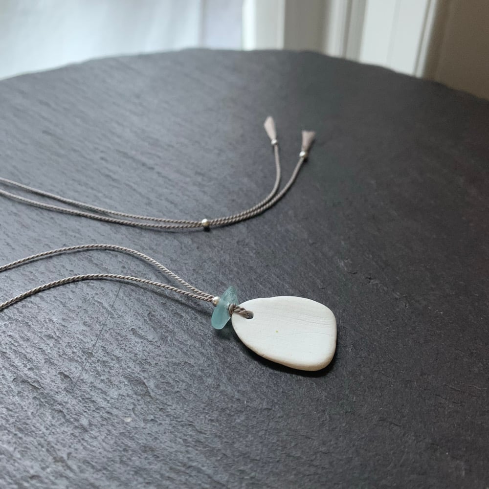 Image of Shell and sea glass necklace