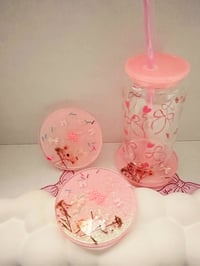 Image 1 of Pink Resin Coaster 