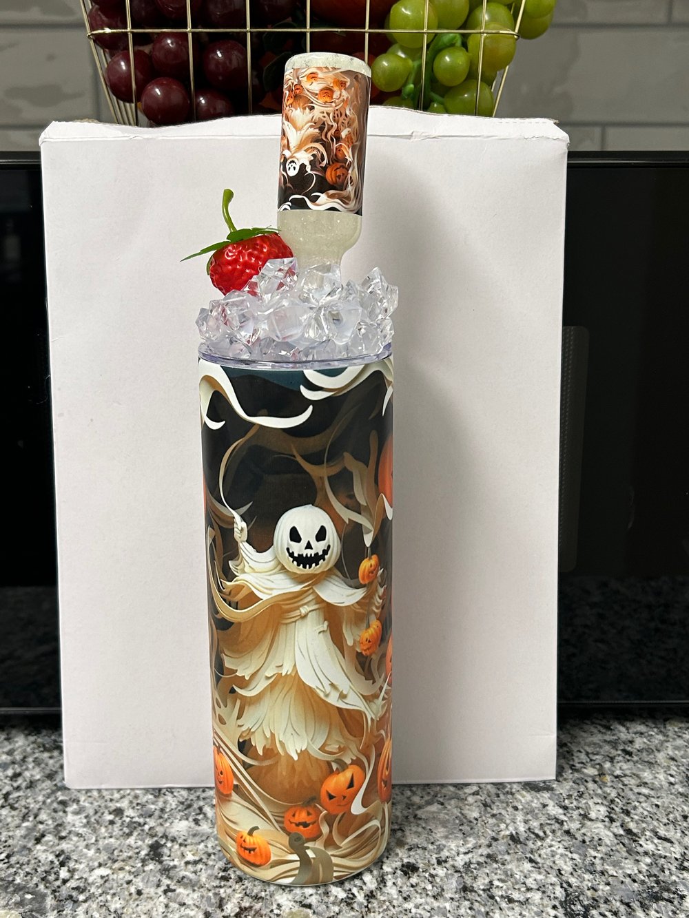 Glow In The Dark Halloween Tumbler & Topper