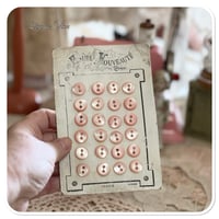 Image 3 of Vintage french Haute Nouveaute pink Button card - large