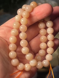 Peach moonstone bracelet 
