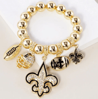 NOLA SAINTS GOLDTONE BRACELET