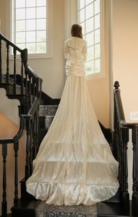 Image 7 of 1940s Beaded Draped Waist