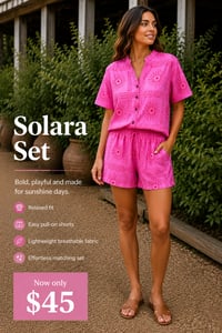 Image 1 of Solara Shirt Set Was $90 now $45