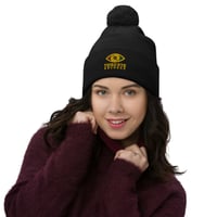 Image 1 of Third Eye Pom-Pom Beanie