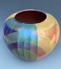 Image 3 of Abstract satin lustre vase