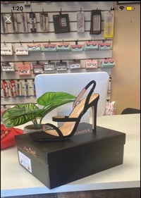 Image 2 of Black Nub Heels 