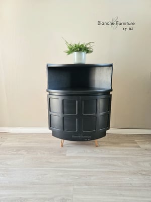 Image of Nathan Corner Drinks Cabinet in Black