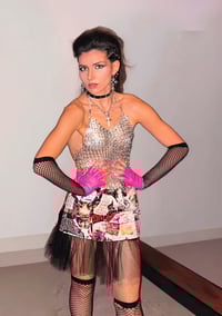 Image 1 of Magazine Gutter Mini Skirt