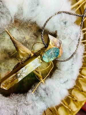 Image of ROOTS TO BLOSSOM- Muscavite & Chrysocolla  