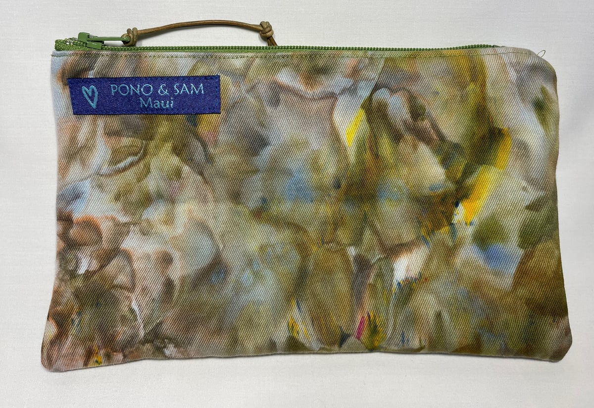 Image of Ice dyed zipper pouch 