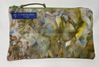 Ice dyed zipper pouch 
