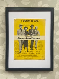 Image 1 of A Woman in Love from Guys and Dolls, framed 1955 vintage sheet music