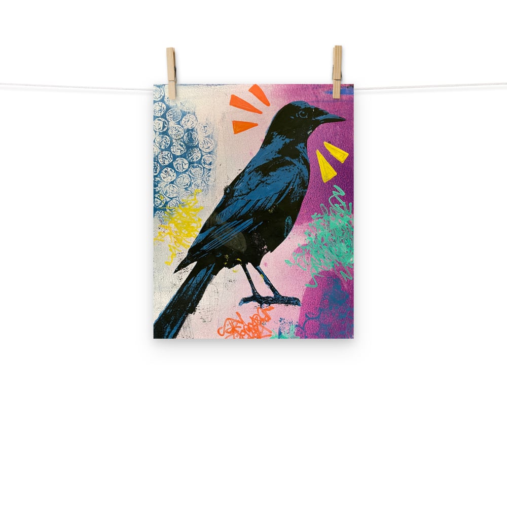 Image of Blackbird Gelli (Print)