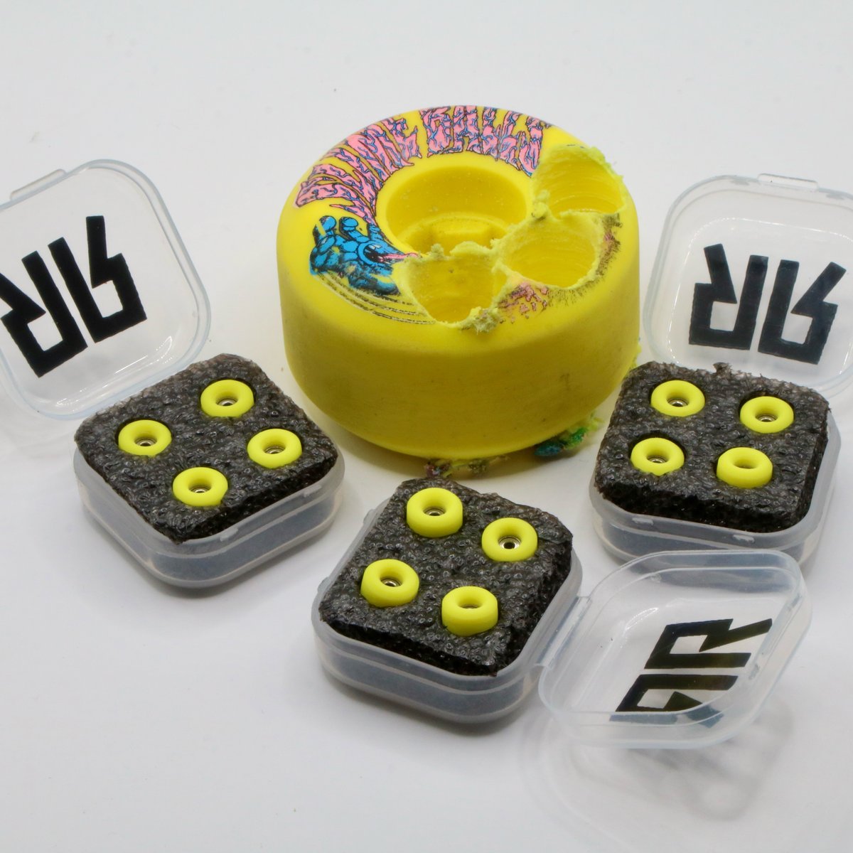 Image of SLIMEBALLS RECYCLED WHEELS. RAWRIDERS