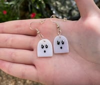 Image 2 of Stained Glass Ghost Earrings