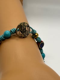 Image 2 of Knotted leather bracelet