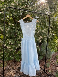 Image 4 of Vintage Blue Lace Pinafore 