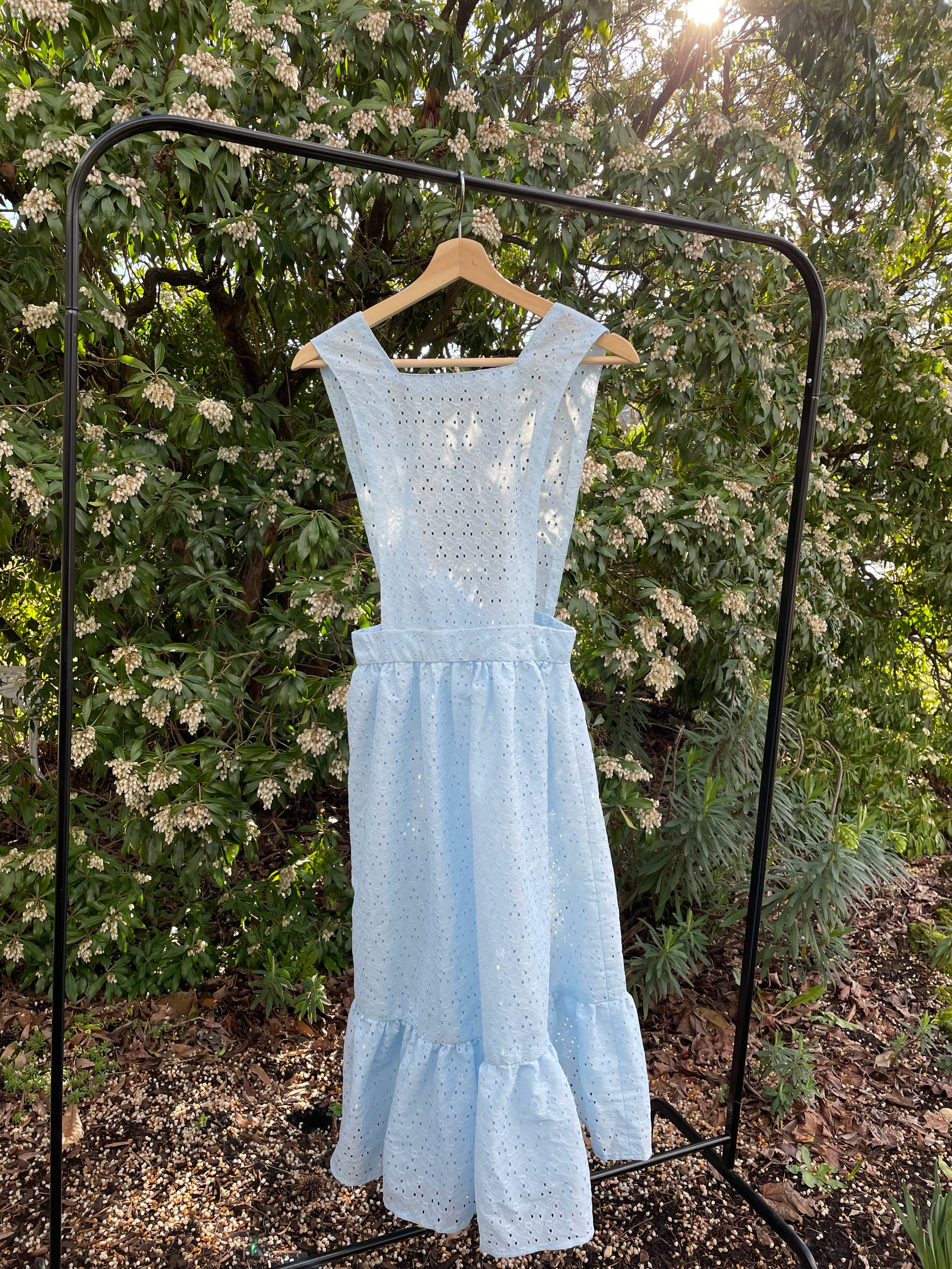 Vintage Blue Lace Pinafore | Holly Stalder Vintage Blue Lace Pinafore | Holly Stalder
