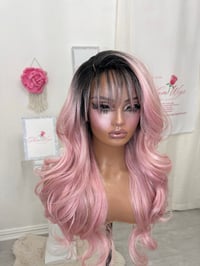 Image 4 of Pastel pink bangs wig (ready to ship)