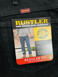 Image 3 of Y2k Rustler Straight Leg Black Denim (36x29)