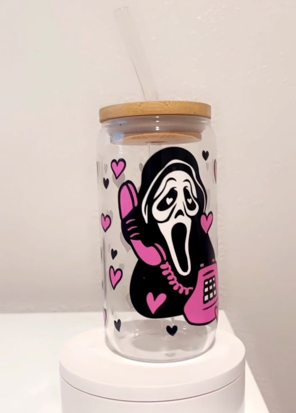 Image of You hang up GLASS+LID+GLASS STRAW