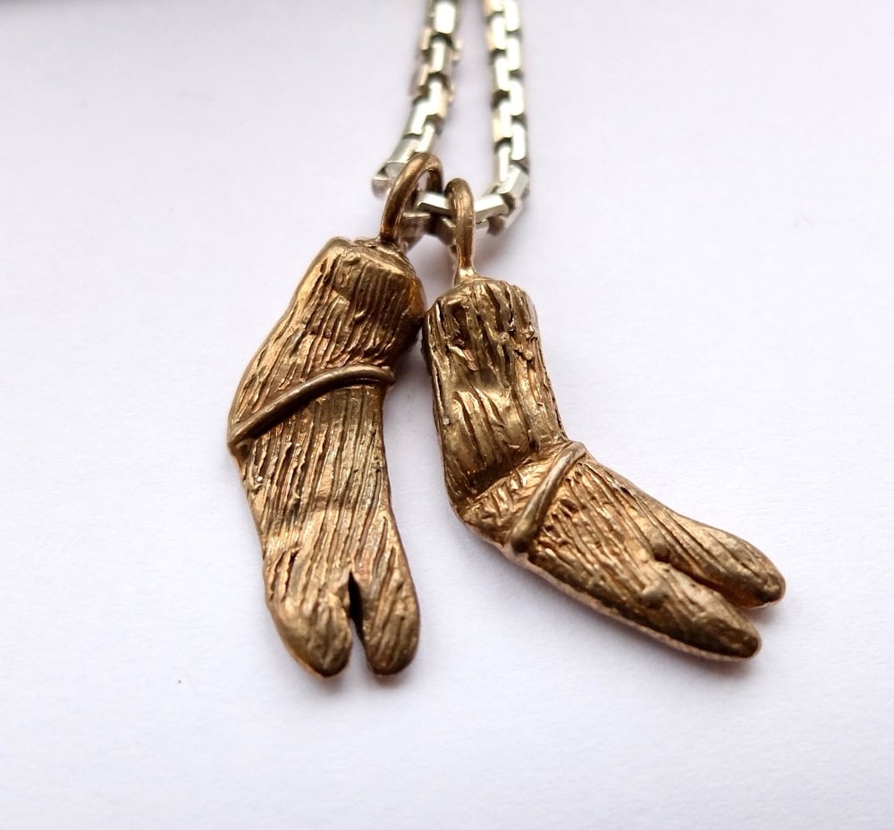 Egyptian socks (silver/bronze)