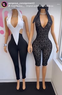 Color Block / Lace Jumpsuit